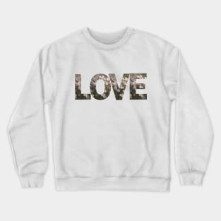 Vintage Love Daisy Flower Design Crewneck Sweatshirt